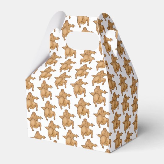 Thanksgiving Twerkey Favor Box Geschenkschachtel (Rückseite)