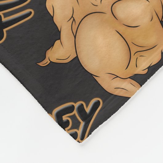 Thanksgiving Twerkey Fleece Blanket (Ecke)