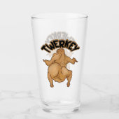 Thanksgiving Twerkey Glass Cup Glas (Vorderseite)