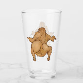 Thanksgiving Twerkey Glass Cup Glas (Vorderseite)