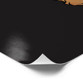 Thanksgiving Twerkey Glossy Poster (Ecke)