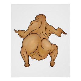 Thanksgiving Twerkey Glossy Poster