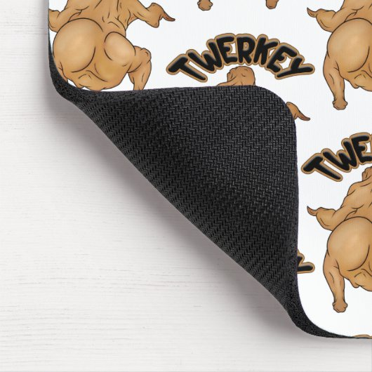 Thanksgiving Twerkey  Mousepad (Ecke)