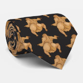 Thanksgiving Twerkey Neck Tie Krawatte (Gerollt)