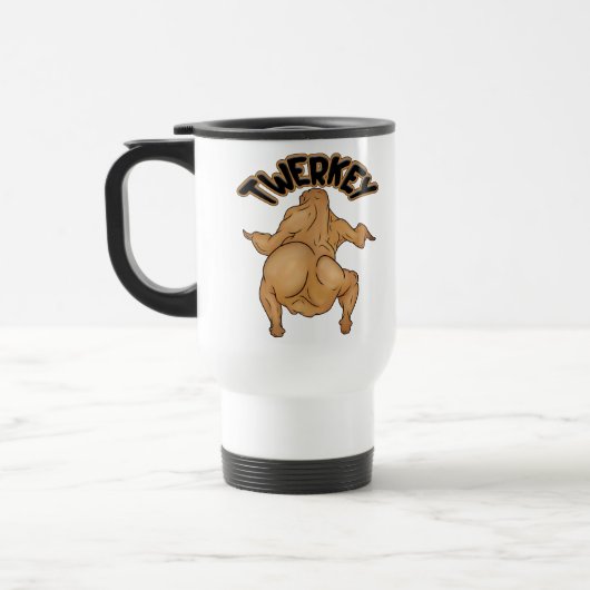 Thanksgiving-Twerkey-Reise-/Pendler-Tasse Reisebecher (Links)