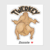 Thanksgiving Twerkey Sticker (Blatt)