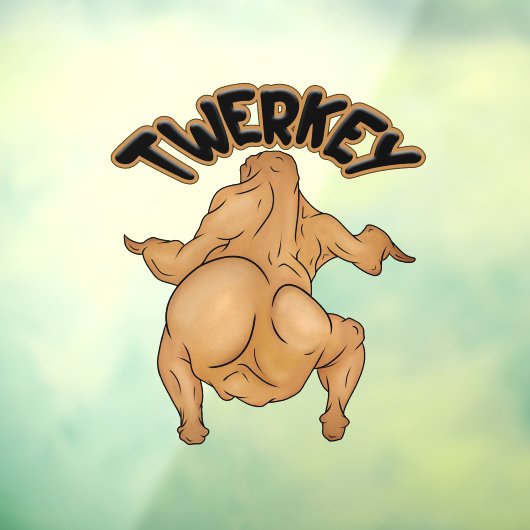 Thanksgiving Twerkey Window Cling Fensteraufkleber (Blatt 3)