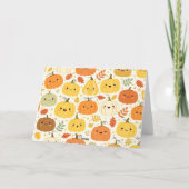 Thanksgiving Vegetable House Karte (Rückseite)