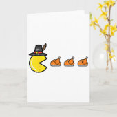 Thanksgiving Video Game Eating Turkey Gamer Men Wo Karte (Gelbe Blume)