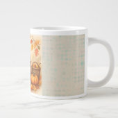 Thanksgiving, Vintage Turkey Happy Thanksgiving Jumbo-Tasse (Rechts)