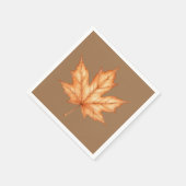 Thanksgiving-Wasserfarbe Herbstblatt Serviette (Ecke)