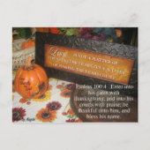 Thanksgivinning Postkarte (Vorderseite)