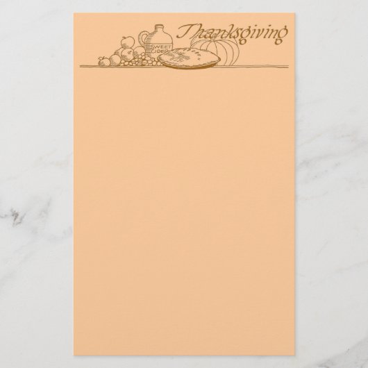 Thanksgivng Briefpapier (Vorderseite)