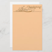 Thanksgivng Briefpapier (Vorne/Hinten)
