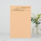 Thanksgivng Briefpapier (Stehend Vorderseite)