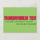 Thanksgivukkah 2013 - Postkarte (Vorderseite)