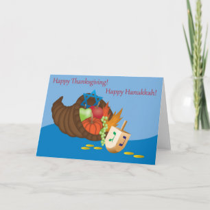 Thanksgivukkah Card 4 Feiertagskarte