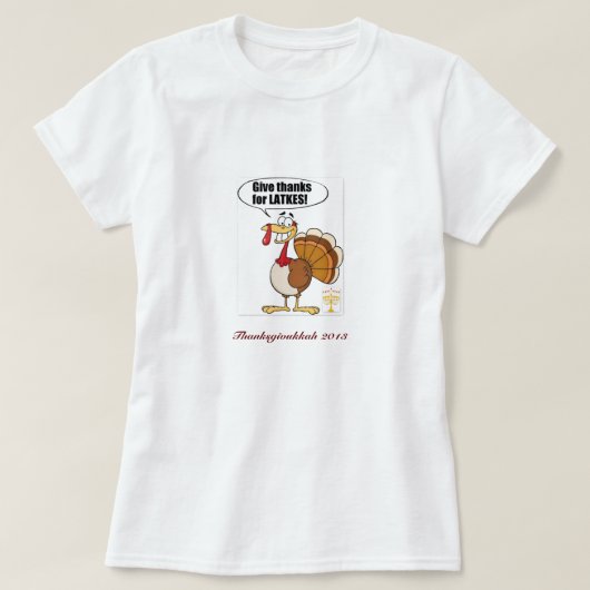Thanksgivukkah Erntedank Hannukah T - T-Shirt (Design vorne)
