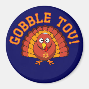 Thanksgivukkah Gobble Tov Turkey Magnet