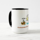 Thanksgivukkah Grüße Tasse (Vorderseite Links)