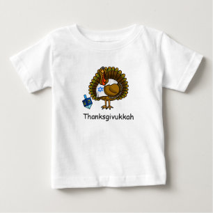 Thanksgivukkah jüdischer die Türkei Baby-T - Shi Baby T-shirt