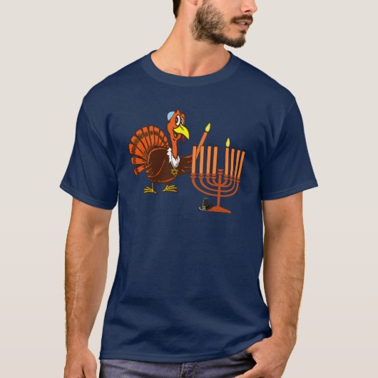 Thanksgivukkah kundengerechter T - Shirt (Vorderseite)