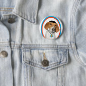 Thanksgivukkah lustiger Jagdhund mit Yamaka Button (Beispiel)