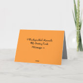 Thanksgivukkah Menorah Gruß-Karte Feiertagskarte (Rückseite)