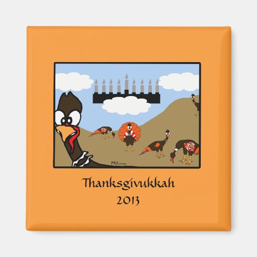 Thanksgivukkah Scene Magnet (Vorne)