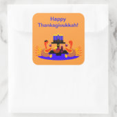 Thanksgivukkah Stickers Wein Toasting Truthähne (Tasche)