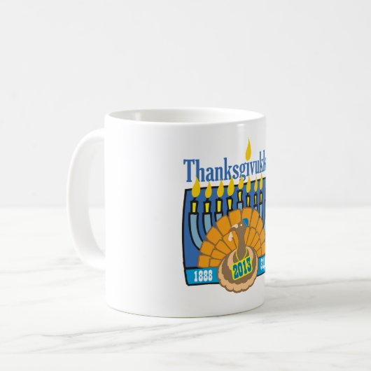 Thanksgivukkah Tasse (Vorderseite Links)