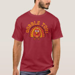 Thanksgivukkah verschlingen Tov die Türkei T - T-Shirt<br><div class="desc">Feiern Sie Thanksgivukkah 2013 mit diesem Klassiker verschlingen Tov T - Shirt! Aufmachung eines lustigen gelben, orange und braunen Cartoontruthahns, der ein yamaka und einen Davidsstern Halskette trägt. Ein Chanukka-Erntedank tritt nicht für andere 77.000 Jahre auf! Ergreifen Sie so dieses große Andenken-Shirt für diese Sobald-in-ein-Lebenszeitfeier. *Makes ein perfektes lustiges Geschenk...</div>