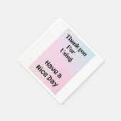 Thankyou bedruckte Serviette (Ecke)