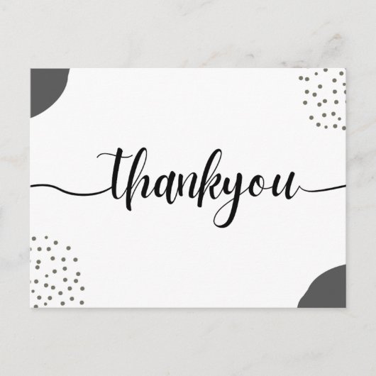 Thankyou Card Postkarte (Vorderseite)