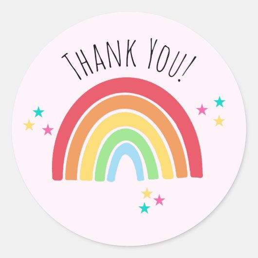 Thankyou Rainbow Sticker (Vorderseite)