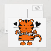 Thankyou Tiger Postkarte (Vorne/Hinten)