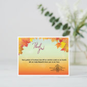 Thankyoucard Postkarte (Stehend Vorderseite)