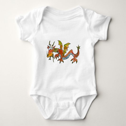 Thar Be Dragons Baby Strampler (Vorderseite)