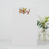 Thar Be Dragons Briefpapier (Stehend Vorderseite)