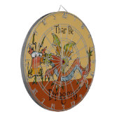 Thar Be Dragons Dartscheibe (Vorderseite Links)