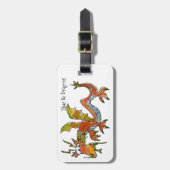 Thar Be Dragons Gepäckanhänger (Vorderseite vertikal)