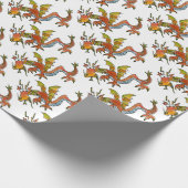 Thar Be Dragons Geschenkpapier (Ecke)