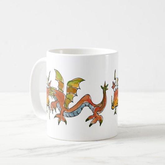 Thar Be Dragons Kaffeetasse (Vorderseite Links)