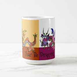 Thar Be Dragons Kaffeetasse