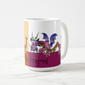 Thar Be Dragons Kaffeetasse (VorderseiteRechts)