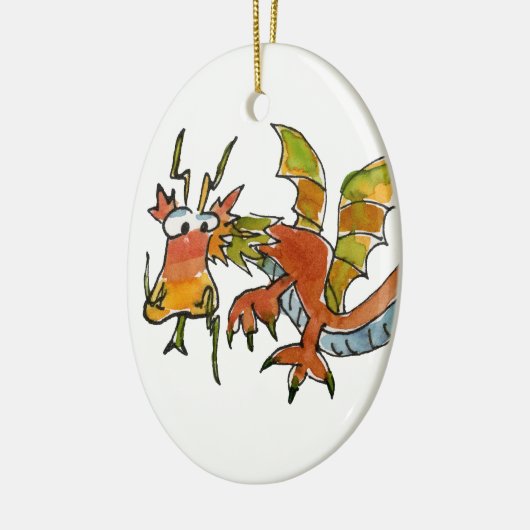 Thar Be Dragons Keramikornament (Links)