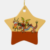 Thar Be Dragons Keramikornament (Vorne)