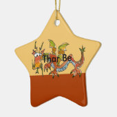 Thar Be Dragons Keramikornament (Links)
