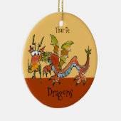 Thar Be Dragons Keramikornament (Rechts)