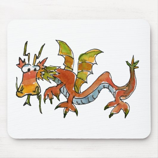 Thar Be Dragons Mousepad (Vorne)